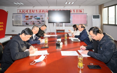 公司党政班子联席会议学习十九届六中全会心灵